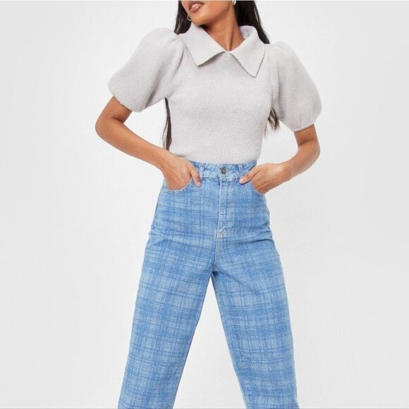 Nasty Gal Puff Sleeve Sweater. Soft Girl, Twee, Light Academic - Picture 10 of 10